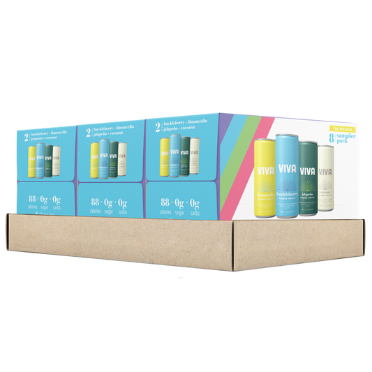 Viva Tequila Seltzer Sampler Pack - The Refresh 24 Pack